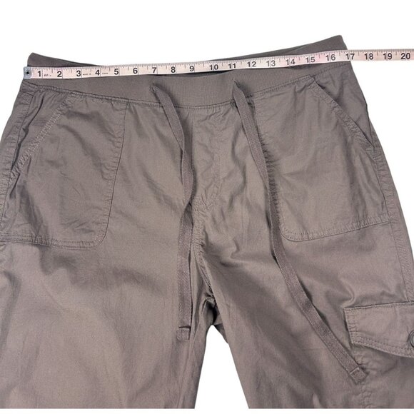 St. Johns Bay Cargo Capri Pants Women's Size Large Brown‎ Preowned - Picture 7 of 8